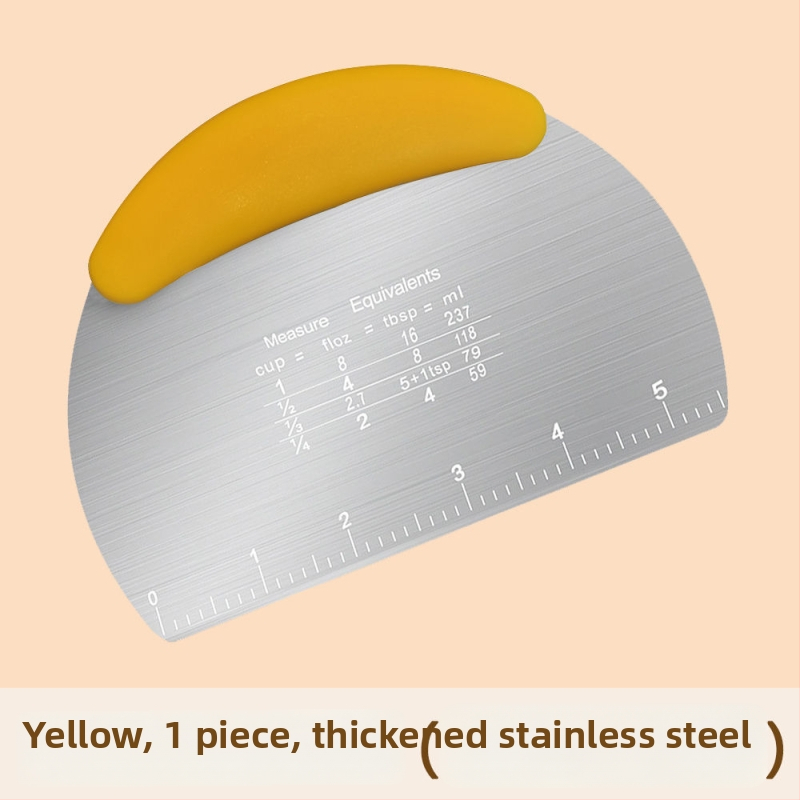 Nerezový krájač cesta z nehrdzavejúcej ocele - potravinárska kvalita, silikónová podložka so škrabkou, na parené buchty, kuchynský nástroj