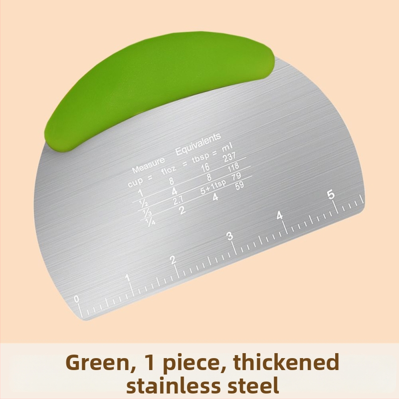 Nerezový krájač cesta z nehrdzavejúcej ocele - potravinárska kvalita, silikónová podložka so škrabkou, na parené buchty, kuchynský nástroj