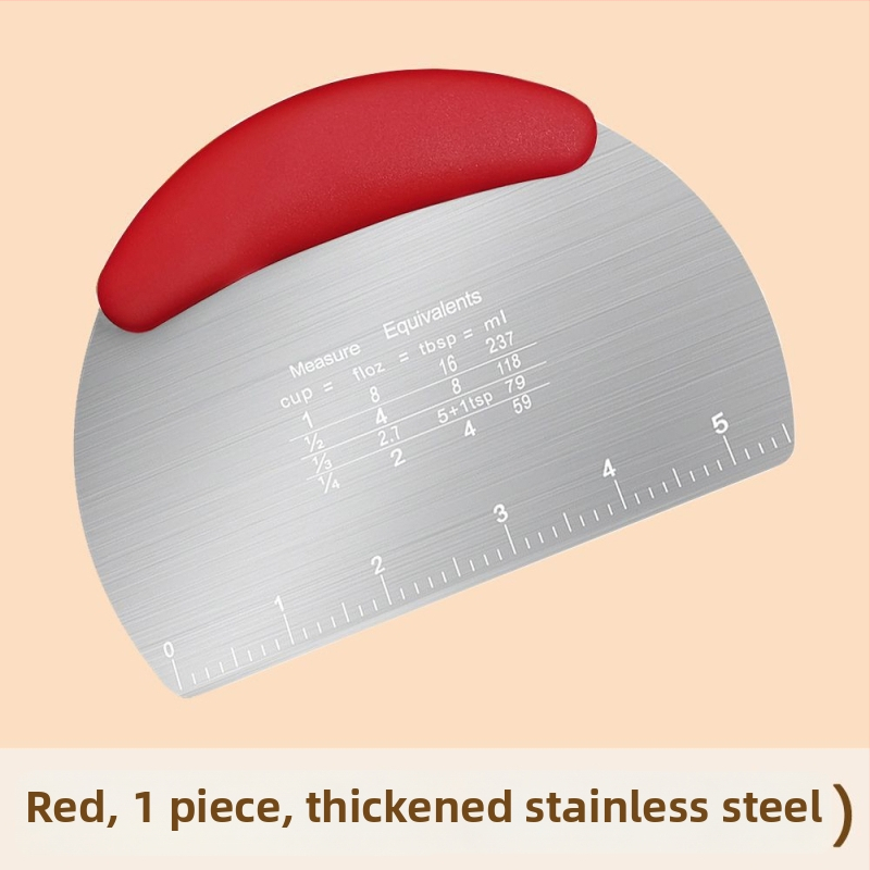 Nerezový krájač cesta z nehrdzavejúcej ocele - potravinárska kvalita, silikónová podložka so škrabkou, na parené buchty, kuchynský nástroj