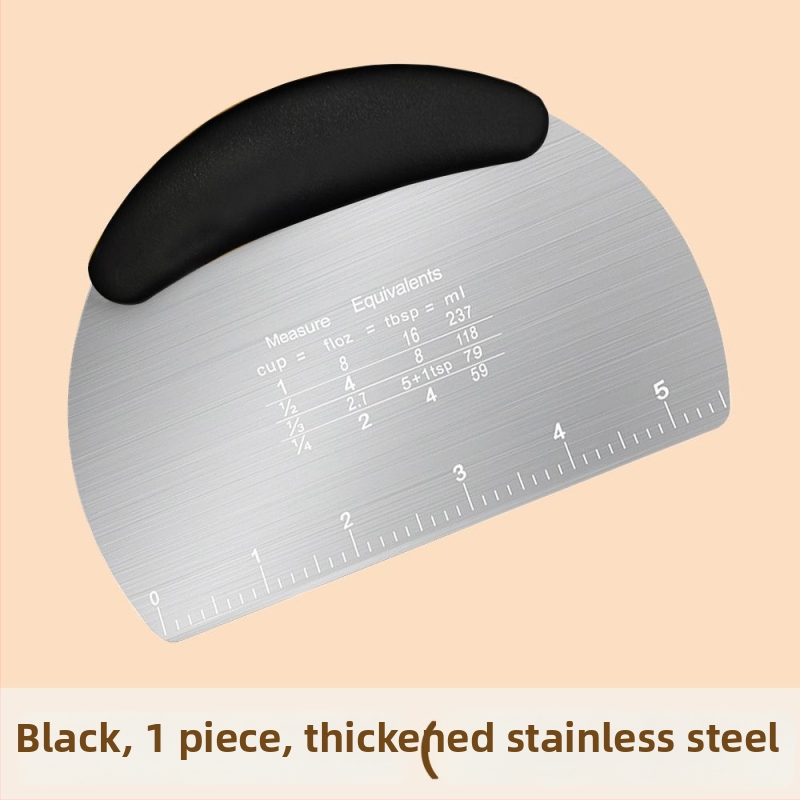 Nerezový krájač cesta z nehrdzavejúcej ocele - potravinárska kvalita, silikónová podložka so škrabkou, na parené buchty, kuchynský nástroj