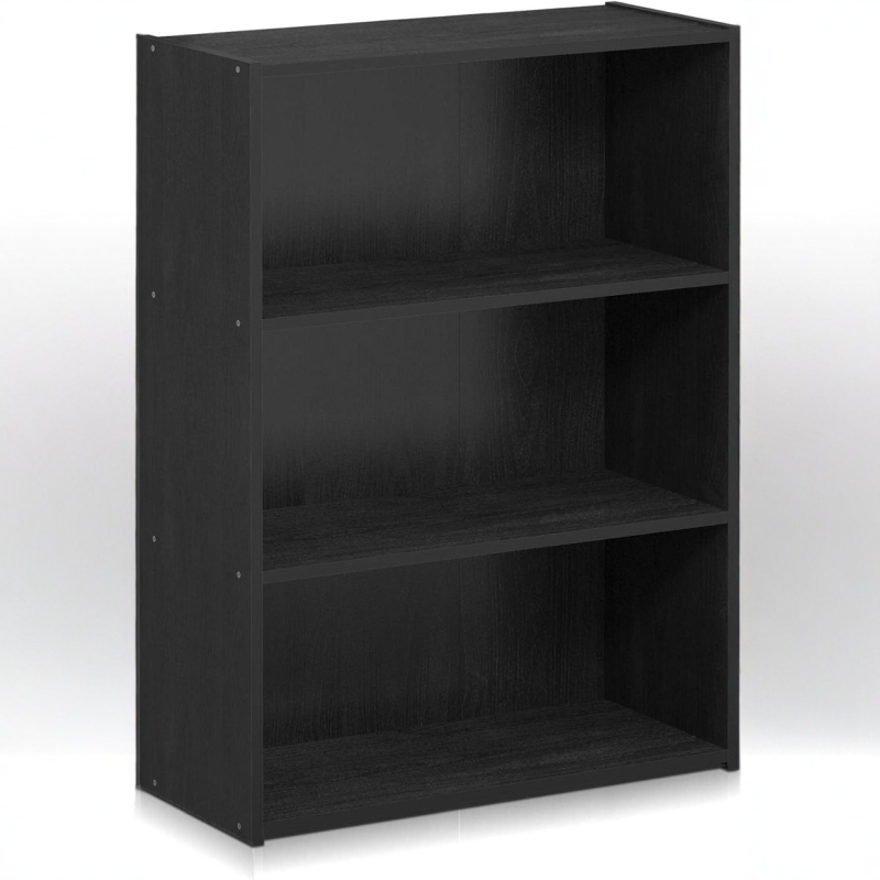 Trojúrovňový drevený úložný kabinet a knižnica, moderný minimalistický dizajn, prispôsobiteľné podľa nákresov