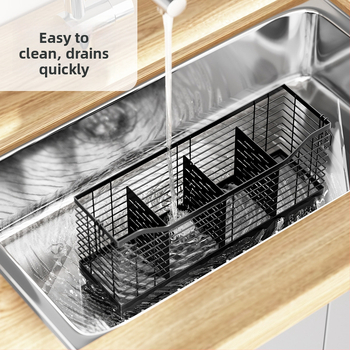 Guannian Pohyblivý kovový kuchynský organizér – viacúčelový, bez montáže, moderný minimalistický dizajn