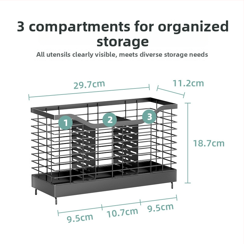 Guannian Pohyblivý kovový kuchynský organizér – viacúčelový, bez montáže, moderný minimalistický dizajn