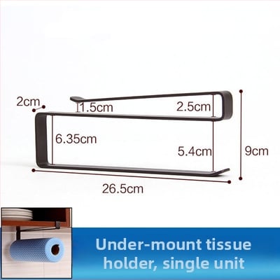 Pod skrinku visací regál z plastu, japonského štýlu, s EU CE certifikáciou, držiak na poháre a držiak na kuchynskú utierku