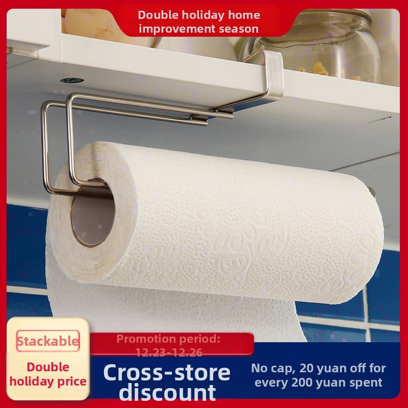 Pod skrinku visací regál z plastu, japonského štýlu, s EU CE certifikáciou, držiak na poháre a držiak na kuchynskú utierku