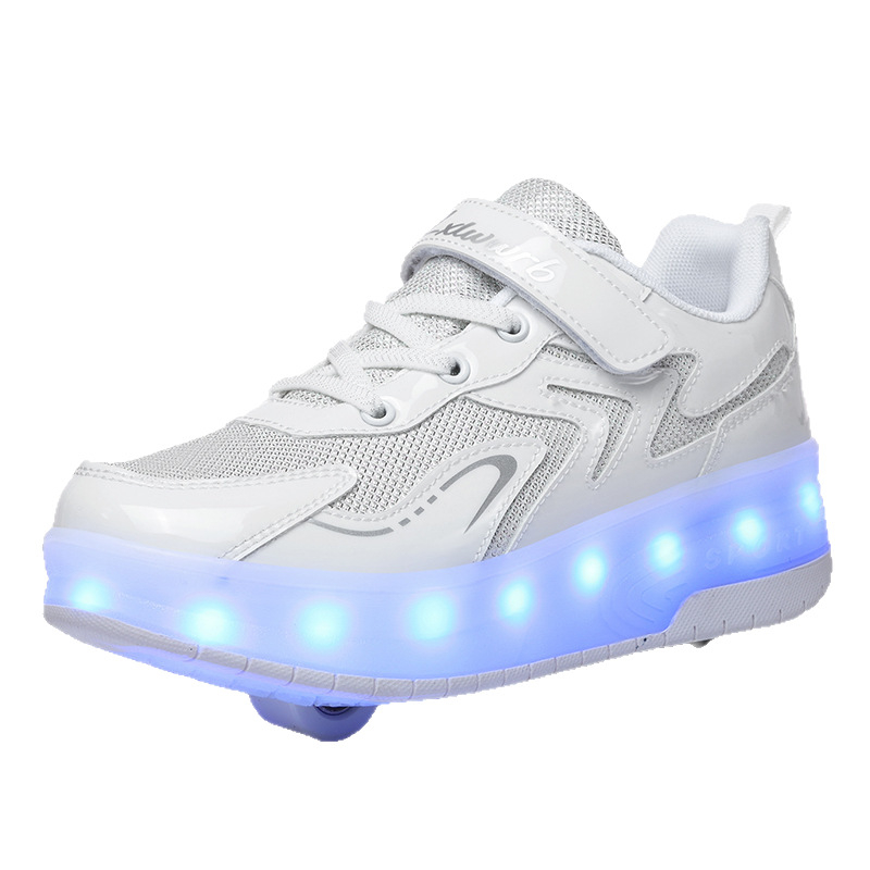 Mia mia Unisex Heelys štýlu tenisky s dvojitými kolieskami z PU