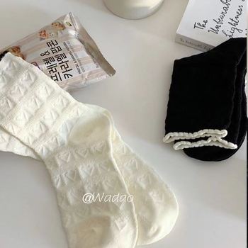 Moteriškos kojinės – saldus japoniškas stilius, vienoda spalva raštas, storas audinys, prekės ženklas Xinhui chuangfa, 100% pagrindinio audinio sudėtis