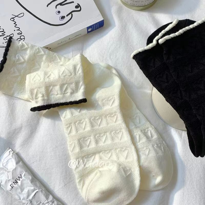 Moteriškos kojinės – saldus japoniškas stilius, vienoda spalva raštas, storas audinys, prekės ženklas Xinhui chuangfa, 100% pagrindinio audinio sudėtis