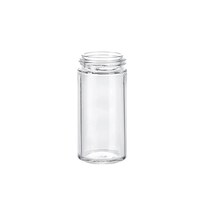 Sklenený set fľaštičiek na korenie s viečkami z bambusu, hliníka alebo akácie