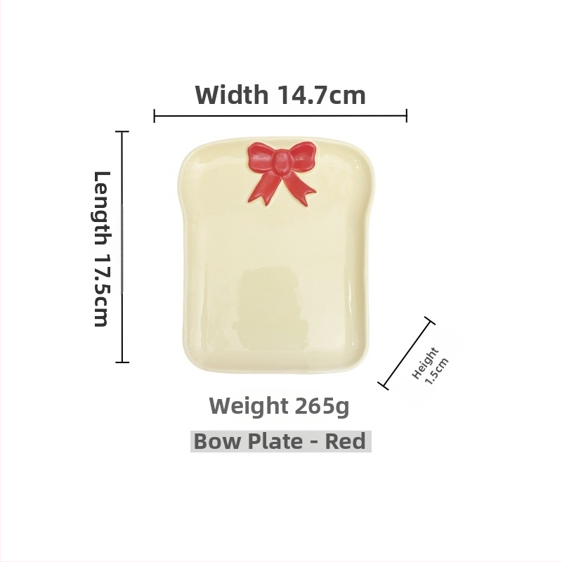 Porcelánová tácka na chlieb, severský štýl, jednoduchý dizajn