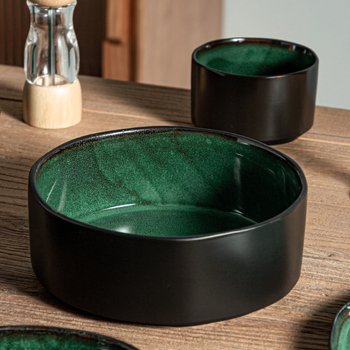 Keramická misa, kruhový tvar, glazúra kiln-change, vhodná do mikrovlnky