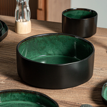 Keramická misa, kruhový tvar, glazúra kiln-change, vhodná do mikrovlnky