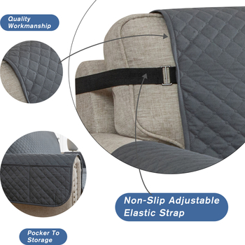 Polyesterová pokrývka na trojmiestnu pohovku, ochrana proti prachu/poťah na pohovku/klíma, spracovanie na mieru