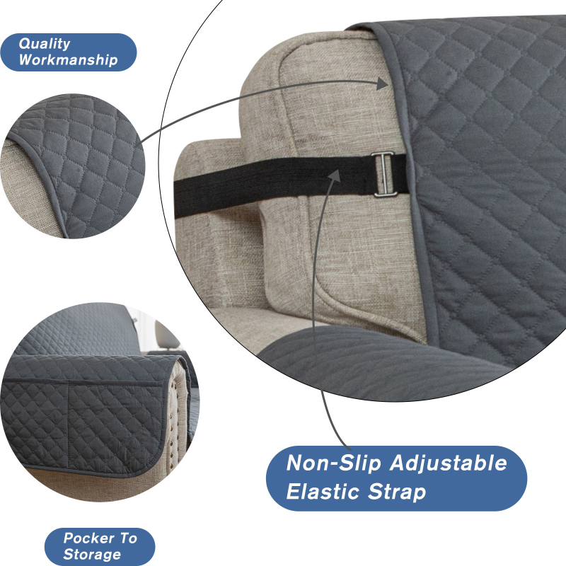 Polyesterová pokrývka na trojmiestnu pohovku, ochrana proti prachu/poťah na pohovku/klíma, spracovanie na mieru