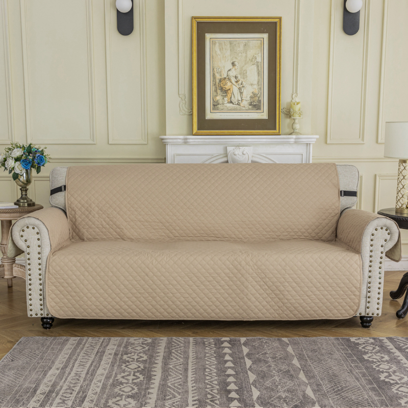 Polyesterová pokrývka na trojmiestnu pohovku, ochrana proti prachu/poťah na pohovku/klíma, spracovanie na mieru