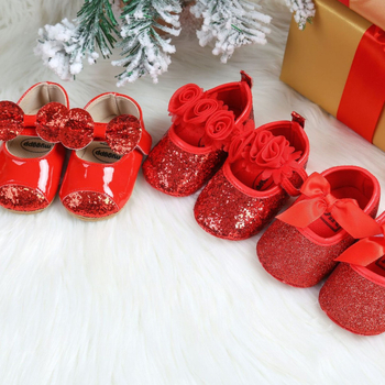 Topánky princeznej pre bábätká, vrchný materiál syntetická koža, vek 6–12 mesiacov, jeseň 2023