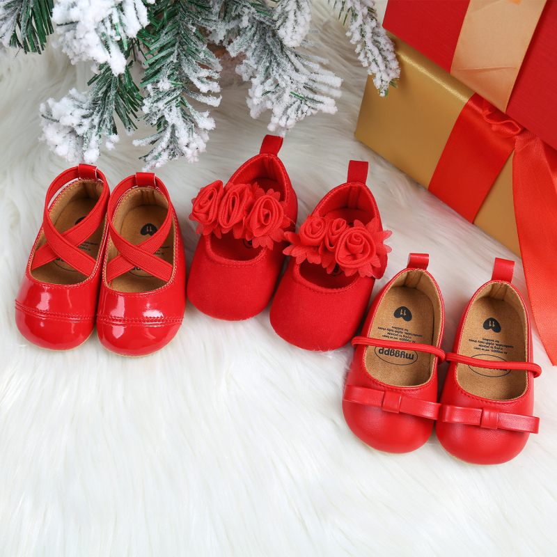 Topánky princeznej pre bábätká, vrchný materiál syntetická koža, vek 6–12 mesiacov, jeseň 2023