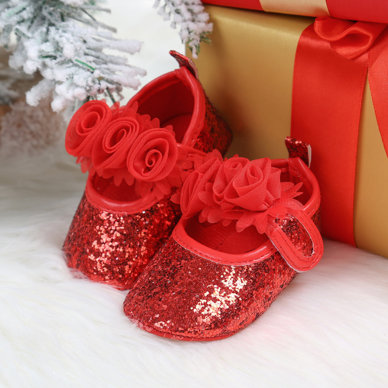 Topánky princeznej pre bábätká, vrchný materiál syntetická koža, vek 6–12 mesiacov, jeseň 2023