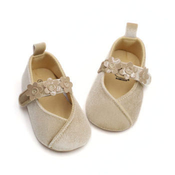 Princezná detská obuv pre dievčatá, prvé kroky, PU horný diel, EVA vložka, látková podrážka, zapínanie na suchý zips, 6–12 mesiacov