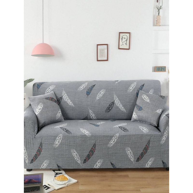 Еластичен комплект покривка за диван и възглавници, модерен стил • египетски дълговлакнест памук • 4-предметен комплект • тегло над 5 кг • тай-дай боядисване