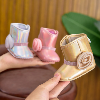 Topánky pre dievčatá na chôdzu - PU koža, európsko-americký štýl, vek 12–36 mesiacov, jar a jeseň