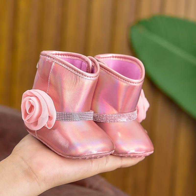 Topánky pre dievčatá na chôdzu - PU koža, európsko-americký štýl, vek 12–36 mesiacov, jar a jeseň