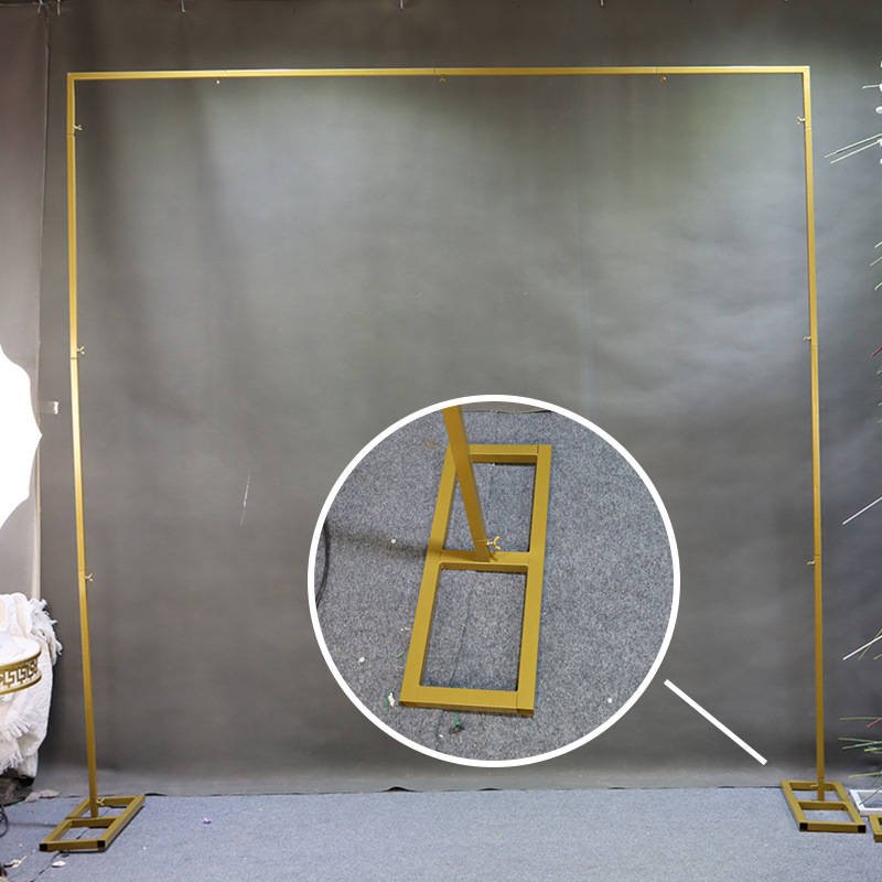 Svadobný oblúkový vstupný pozadie pre trávnik, železná konštrukcia, kartónové balenie, na svadby