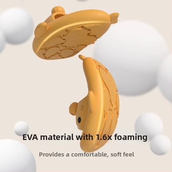 Unisex diržiniai sandalai, EVA viršus ir padas, apvali pirštų gali, dizainas moliūgo-ryklės motyvas, Late Time