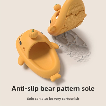 Unisex diržiniai sandalai, EVA viršus ir padas, apvali pirštų gali, dizainas moliūgo-ryklės motyvas, Late Time