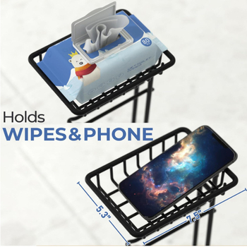 True Giant kovový stojan na toaletný papier, kruhového tvaru, s povrchovou úpravou pri vysokej teplote