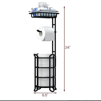 True Giant kovový stojan na toaletný papier, kruhového tvaru, s povrchovou úpravou pri vysokej teplote