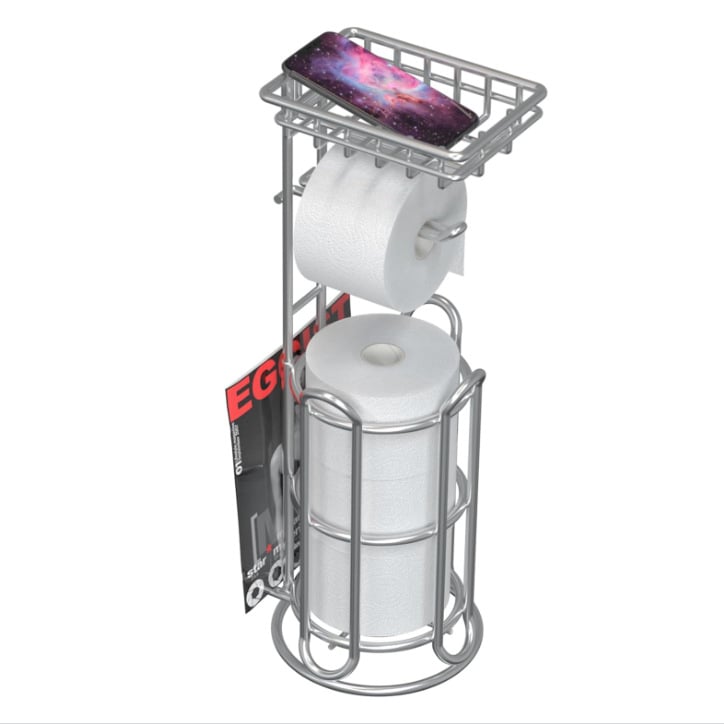 True Giant kovový stojan na toaletný papier, kruhového tvaru, s povrchovou úpravou pri vysokej teplote