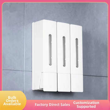 Nástenný dávkovač mydla s ručným tlačidlom, ABS, CE certifikát, vstrekované formovanie, 300 g