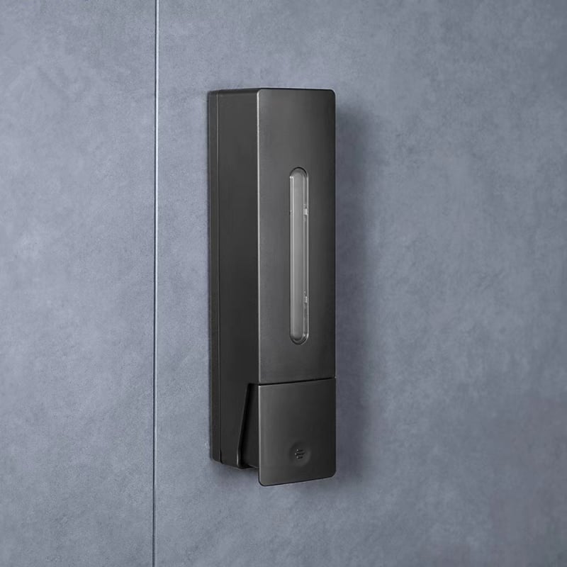 Стенно монтиран дозатор за сапун с ръчно натискане, ABS, CE сертифициран, инжекционно формован, тегло 300 г