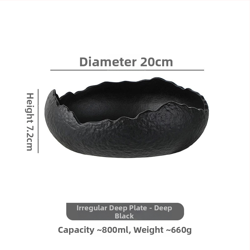 Porcelánová misa v západnom štýle, nepravidelný tvar, moderný minimalistický štýl, vhodná do mikrovlnky, podglazúrny povrch, možnosť potlače loga