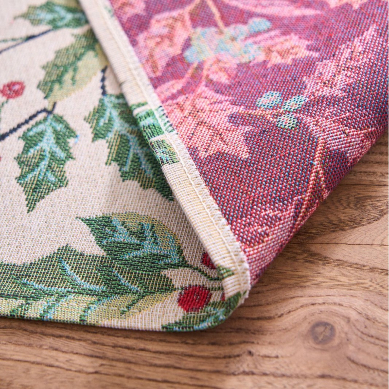 Σημαία τραπεζιού με φούντες και ρίγες — ύφασμα πολυεστερ-βαμβάκι yarn-dyed, 70% πολυεστέρας, 30% βαμβάκι, στυλ απλό μοντέρνο, δυνατότητα προσαρμογής