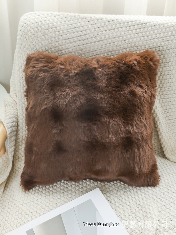 Jednostranný plyšový vankúš do obývačky a kancelárie, polyester, moderný minimalistický štýl, priestor: obývacia izba, dostupná prispôsobiteľnosť