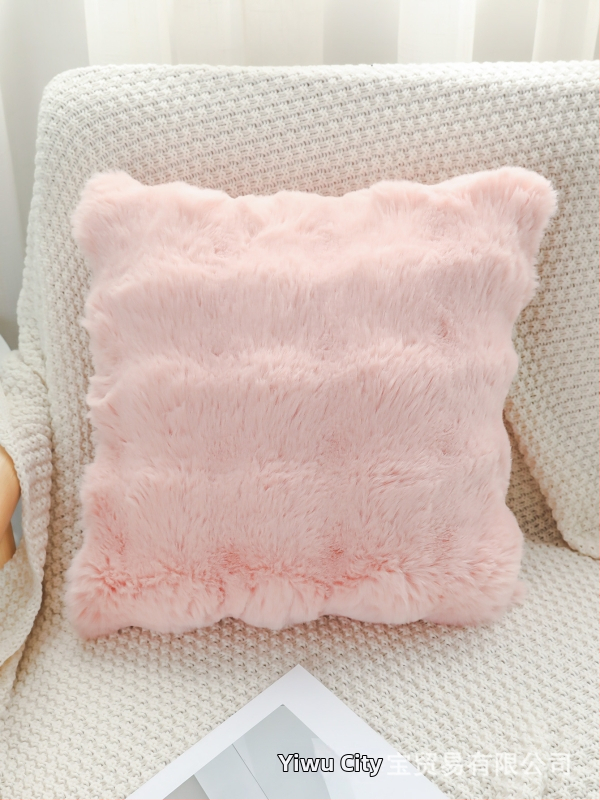 Jednostranný plyšový vankúš do obývačky a kancelárie, polyester, moderný minimalistický štýl, priestor: obývacia izba, dostupná prispôsobiteľnosť