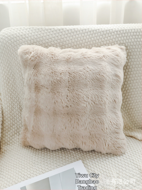 Jednostranný plyšový vankúš do obývačky a kancelárie, polyester, moderný minimalistický štýl, priestor: obývacia izba, dostupná prispôsobiteľnosť