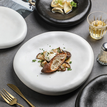 Misa na sashimi — Keramické, japonský štýl, nepravidelný tvar, povrch pod glazúrou, prispôsobiteľné