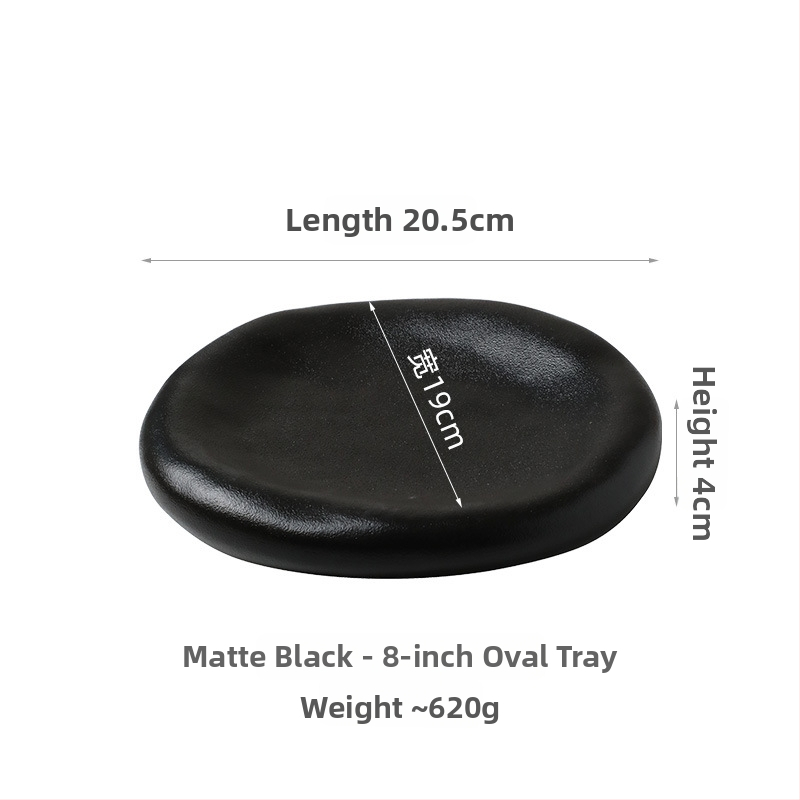 Misa na sashimi — Keramické, japonský štýl, nepravidelný tvar, povrch pod glazúrou, prispôsobiteľné