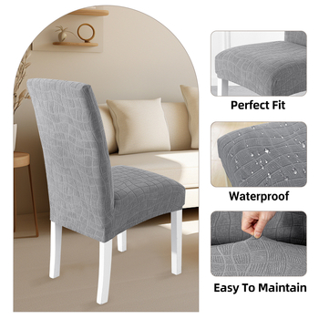 Poťah na stoličku – Polyester, vodotesný, protišmykový, obdĺžnikový tvar, moderný minimalistický štýl.