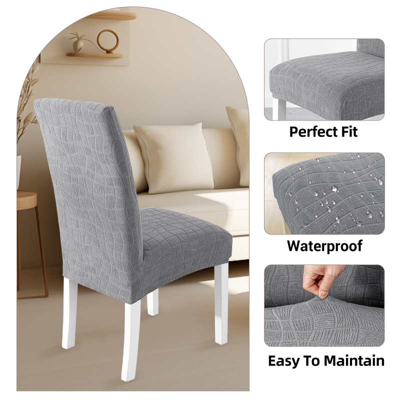 Poťah na stoličku – Polyester, vodotesný, protišmykový, obdĺžnikový tvar, moderný minimalistický štýl.