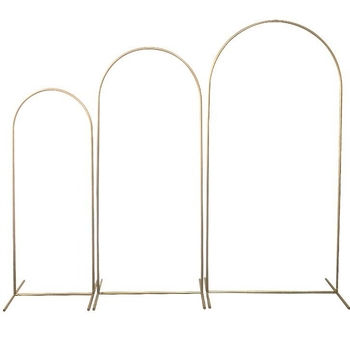 Svadobný oblúk z železa, troj dielny set na pozadie scény, prispôsobená úprava, kartónové balenie