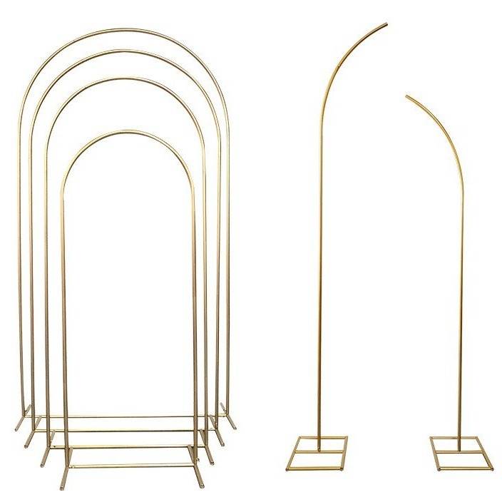 Svadobný oblúk z železa, troj dielny set na pozadie scény, prispôsobená úprava, kartónové balenie