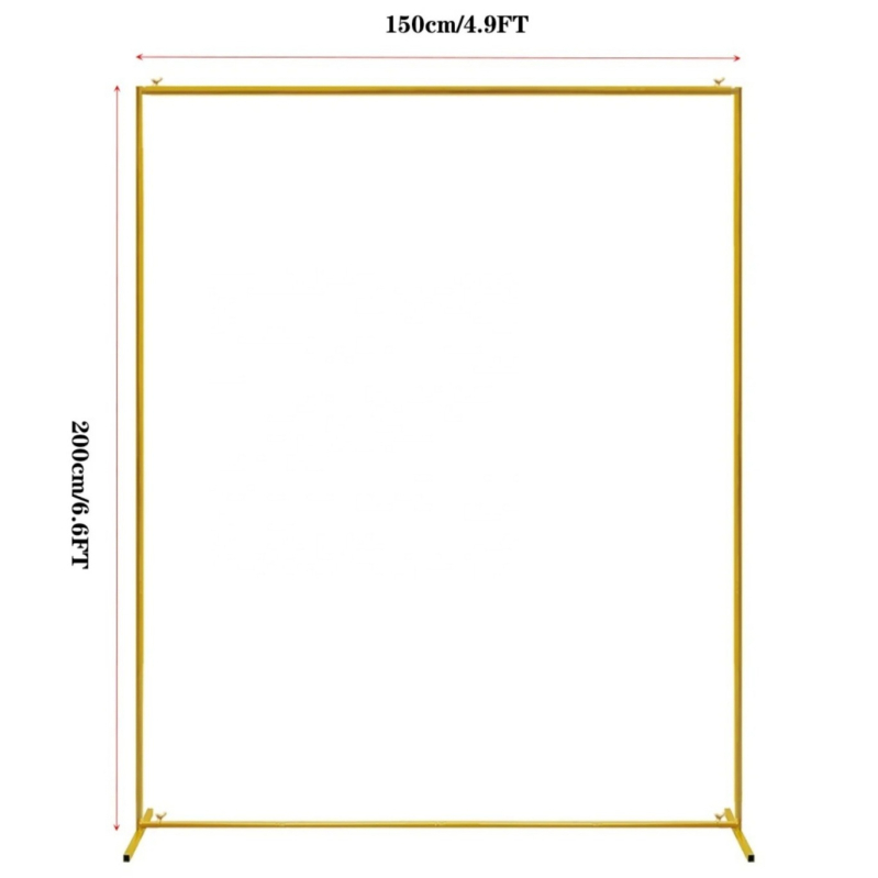 Kovová svadobná obluka na balóny – štvorcová obluka na pozadie, moderný štýl (Materiál: kov; Štýl: moderný; Kategória: visace ozdoby; Kategória produktu: rekvizity na usporiadanie miesta)