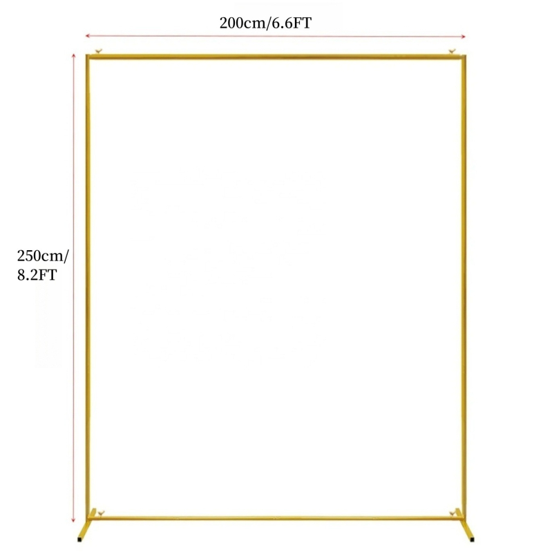 Kovová svadobná obluka na balóny – štvorcová obluka na pozadie, moderný štýl (Materiál: kov; Štýl: moderný; Kategória: visace ozdoby; Kategória produktu: rekvizity na usporiadanie miesta)
