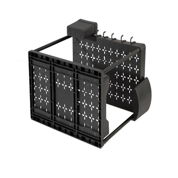 Polica pod drezom, dvojúrovňová, tvaru H, rozšíriteľná, plastový organizér