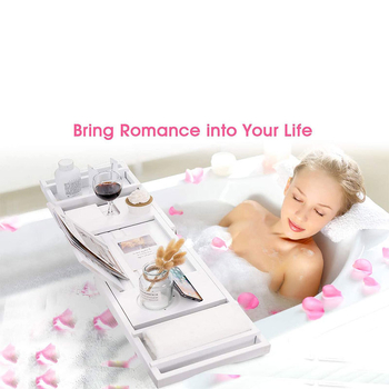 Bambusový regál do kúpeľne, nastaviteľný a teleskopický, inštalácia na stolovej doske, jednoúrovňový