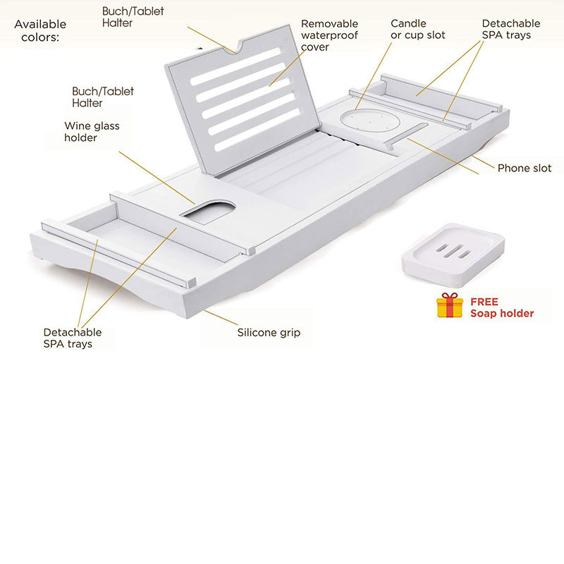 Bambusový regál do kúpeľne, nastaviteľný a teleskopický, inštalácia na stolovej doske, jednoúrovňový